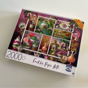 Pink and Aqua China/Porcelain 2000 piece puzzle